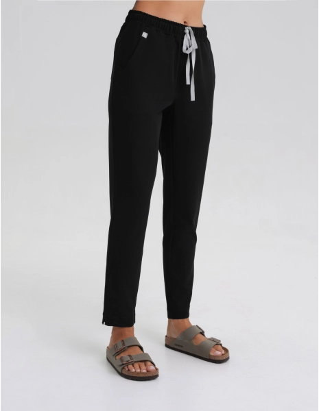 Women's Basic Scrub Pants - BLACK