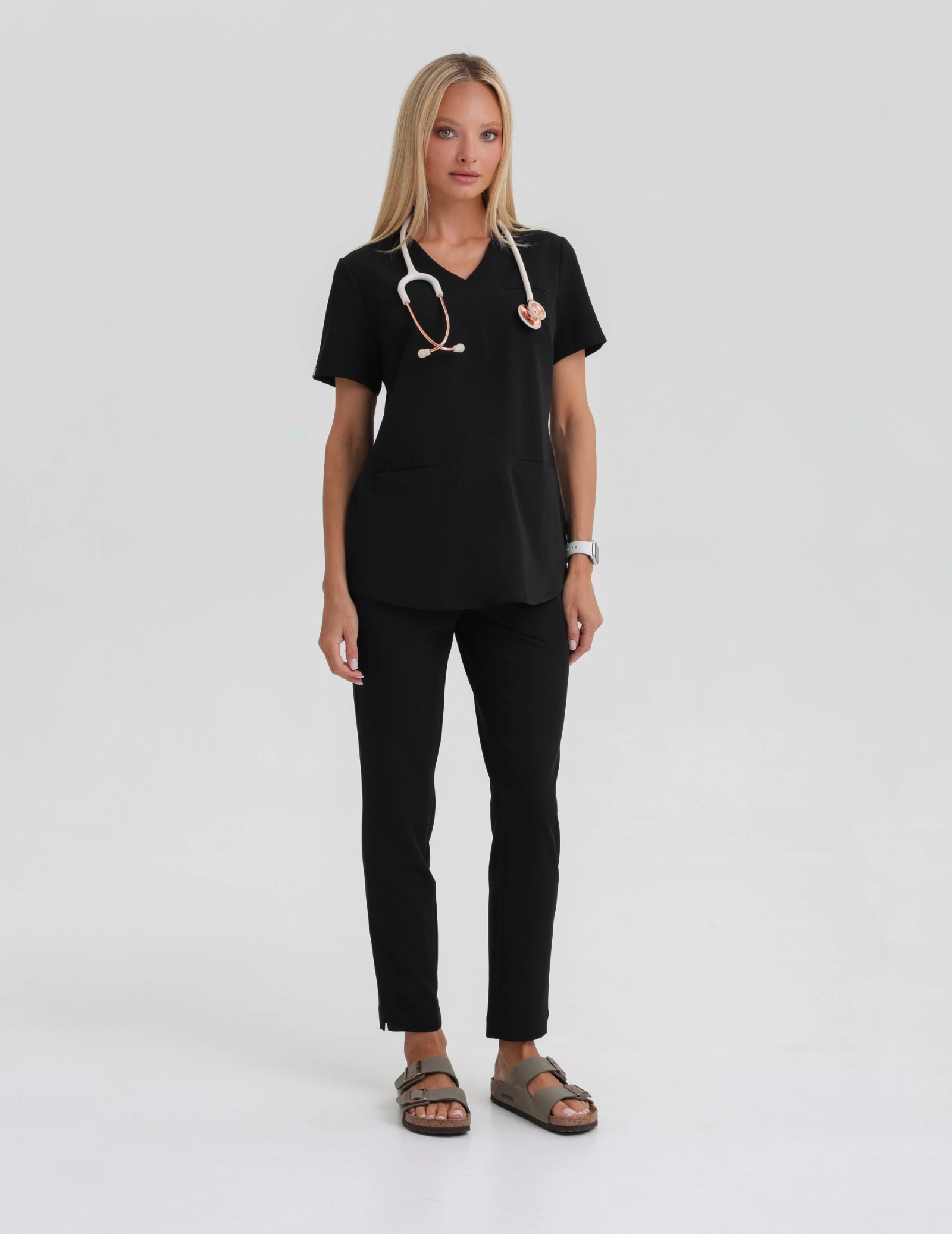 Women's Basic Scrub Pants - BLACK Women's Basic Scrub Pants - BLACK