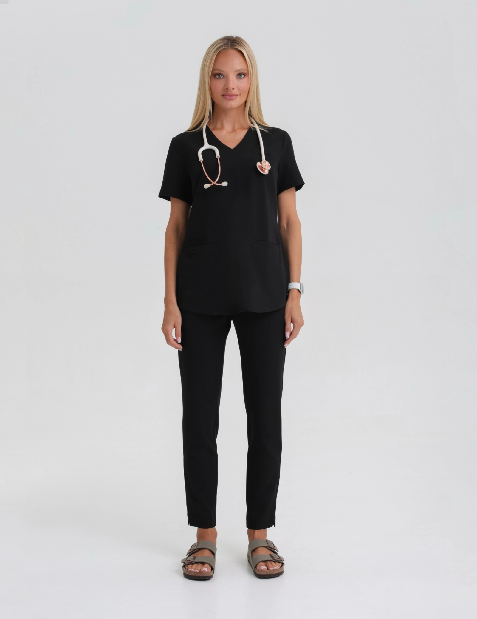 Women's Basic Scrub Pants - BLACK Women's Basic Scrub Pants - BLACK