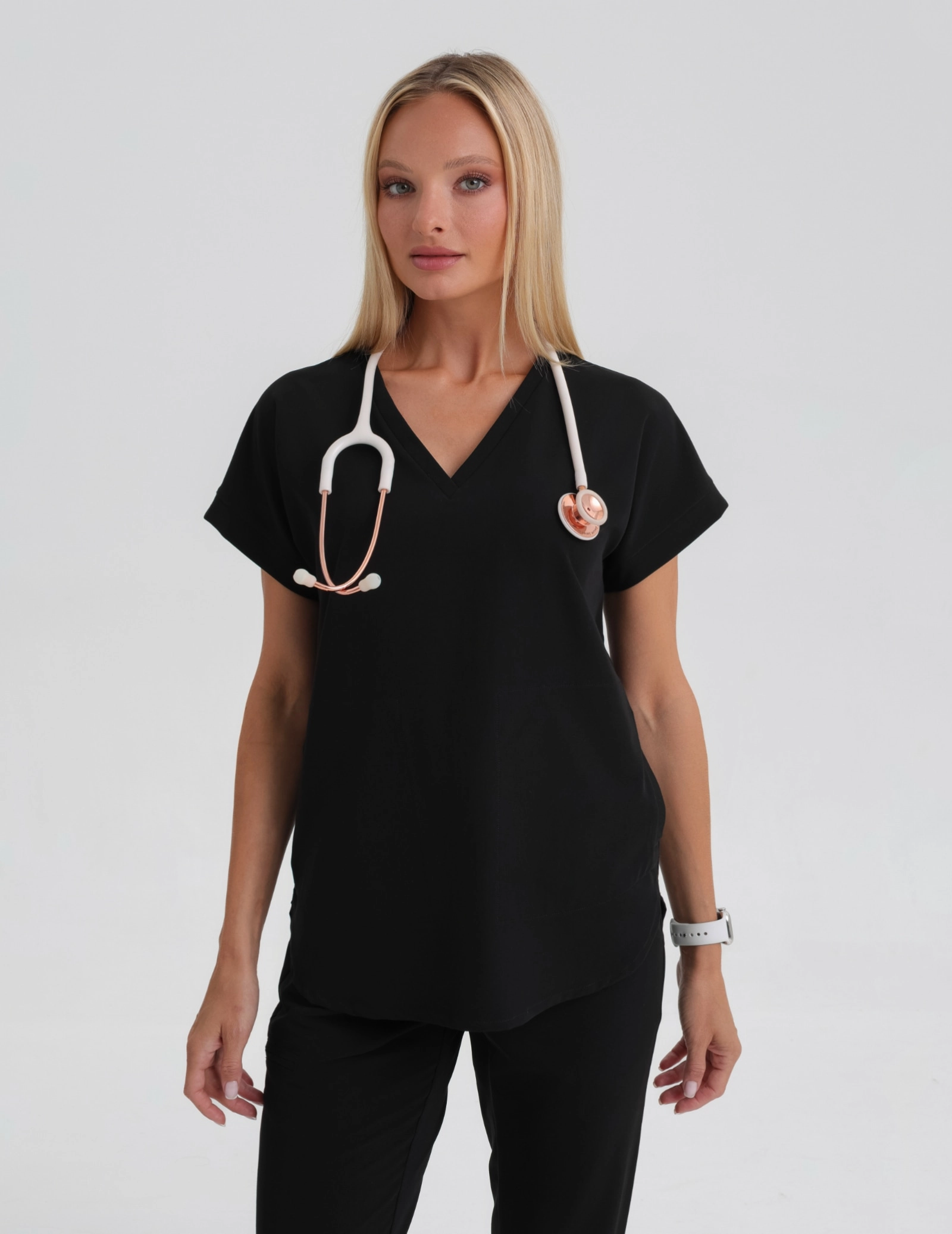 Scrub Top Kendall - BLACK Scrub Top Kendall - BLACK