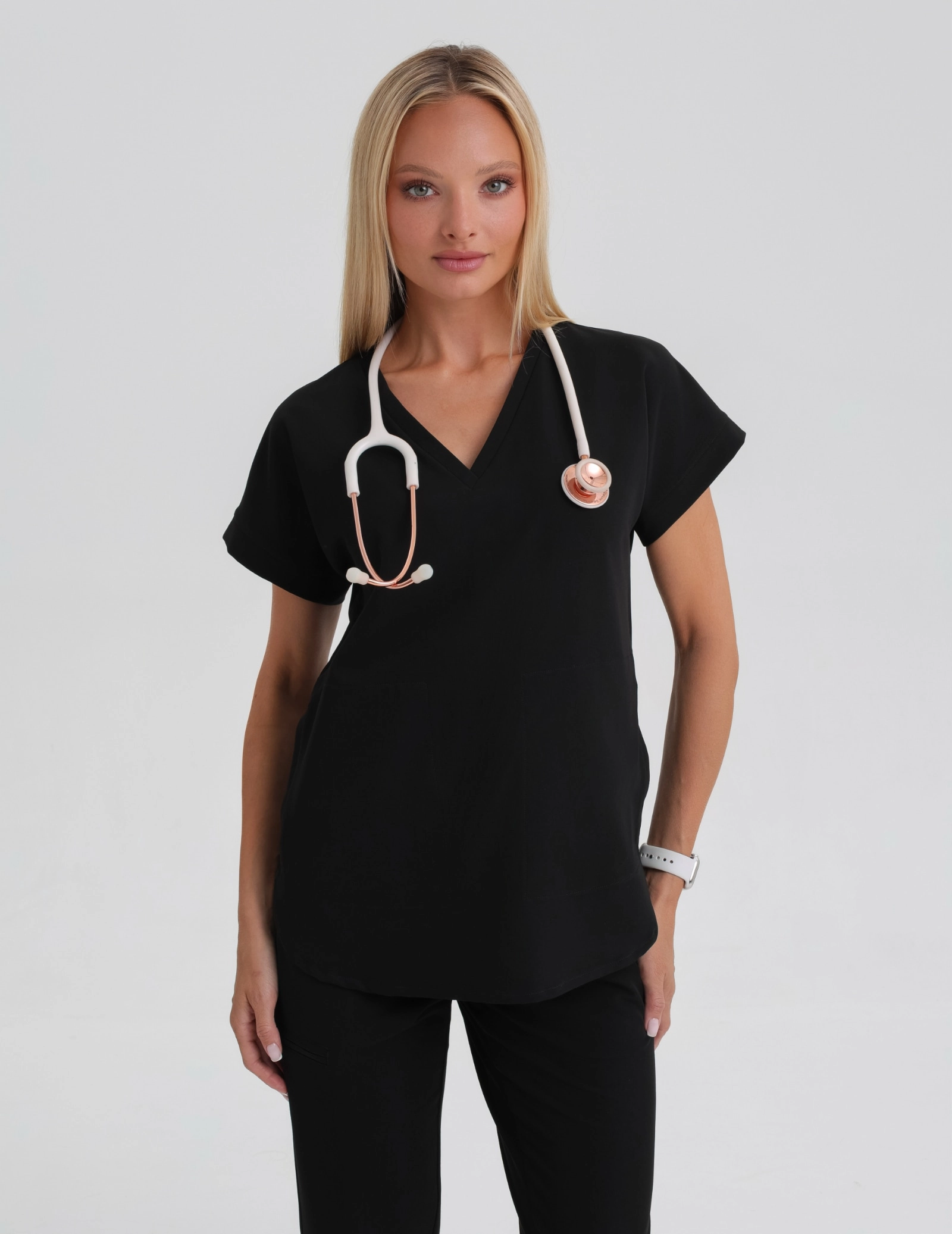 Scrub Top Kendall - BLACK Scrub Top Kendall - BLACK