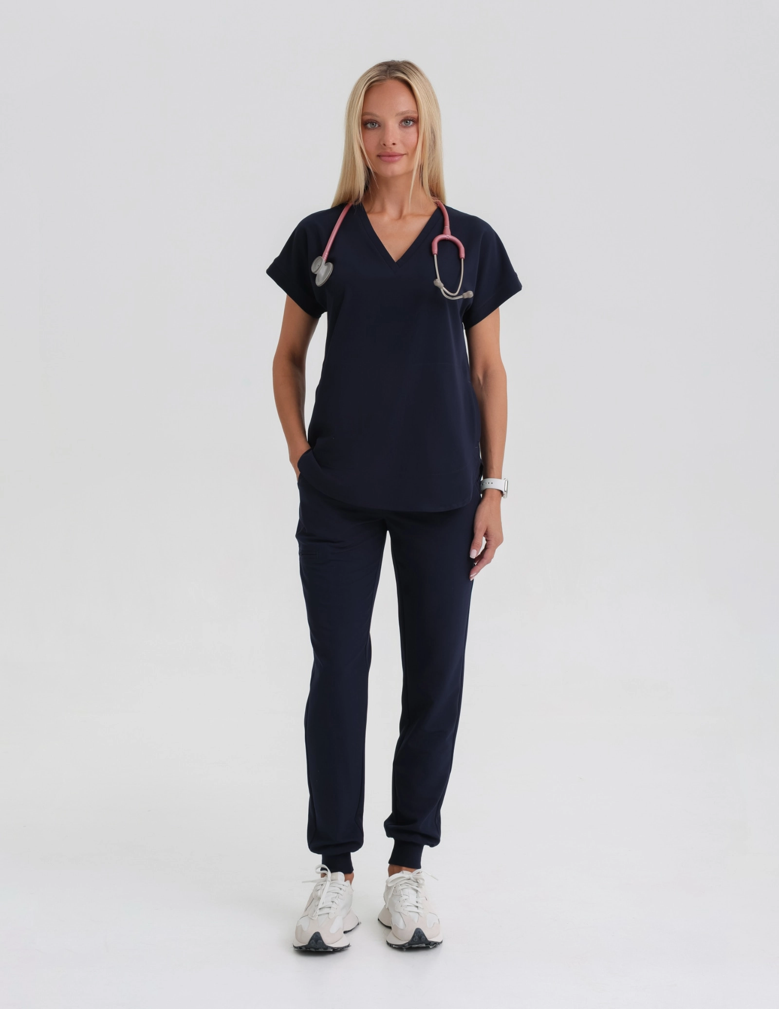 Women's Jogger Scrub Pants - Dark Navy