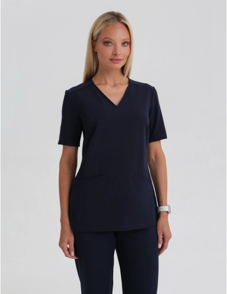 Medical Scrub Top Casy - DARK NAVY