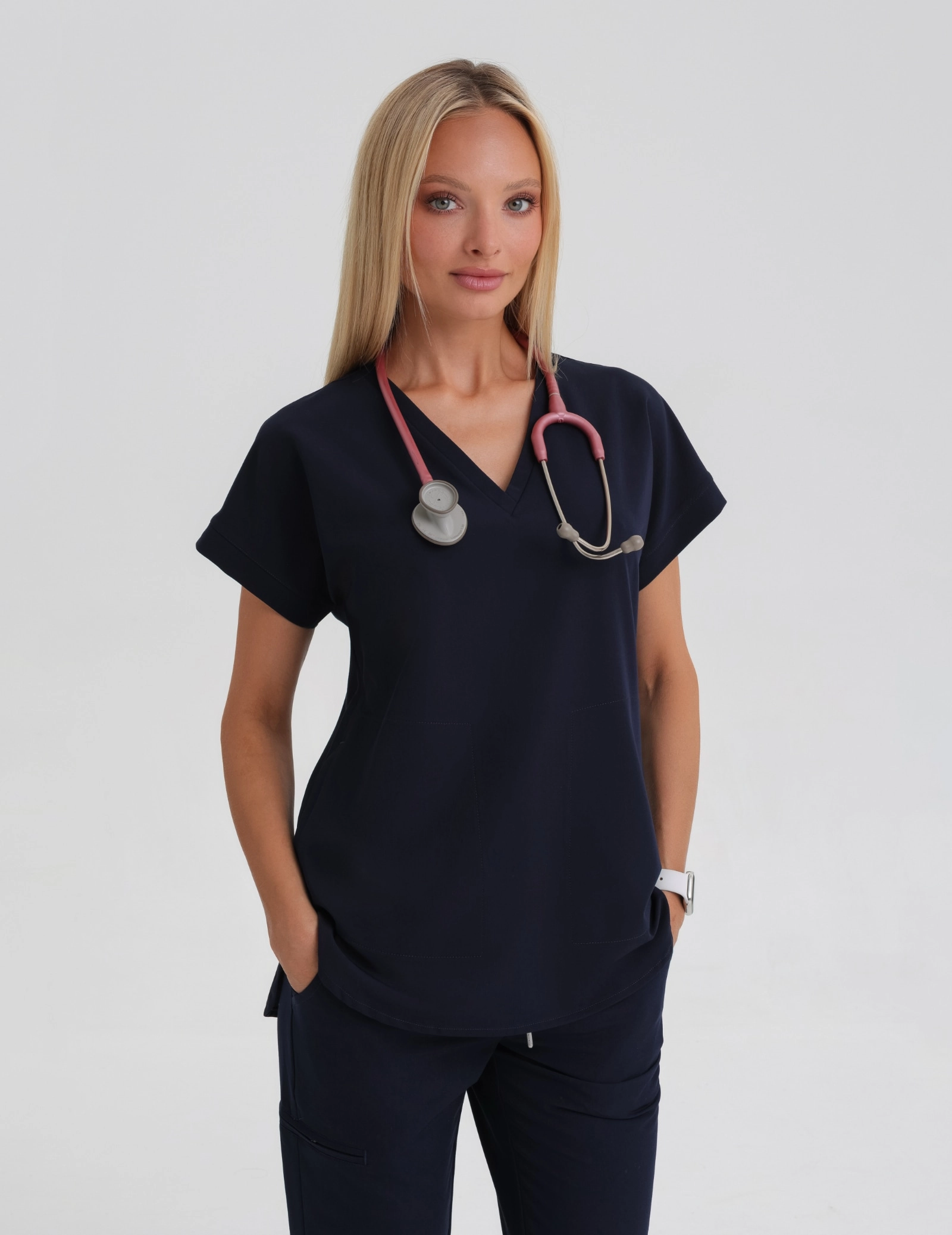 Scrub Top Kendall - DARK NAVY Scrub Top Kendall - DARK NAVY