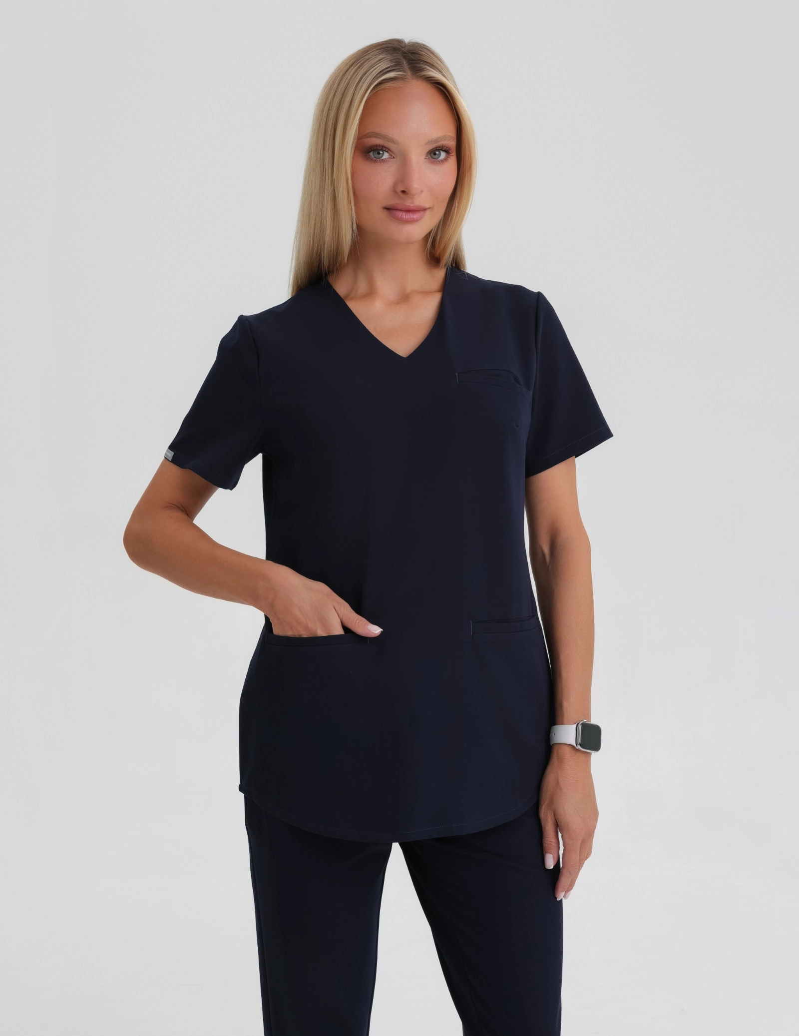 Women’s Scrub Top Grace - DARK NAVY Women’s Scrub Top Grace - DARK NAVY