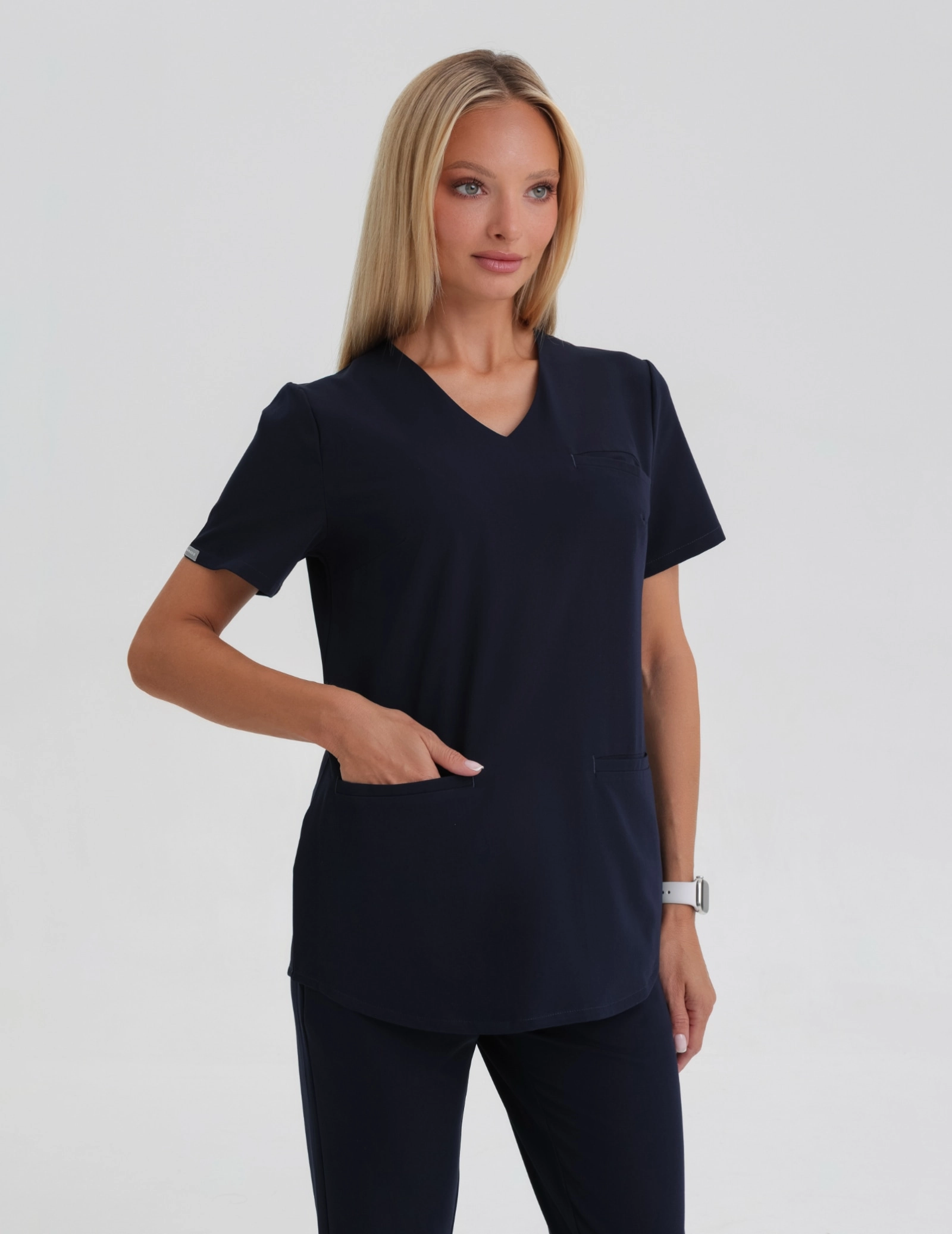 Women’s Scrub Top Grace - DARK NAVY Women’s Scrub Top Grace - DARK NAVY