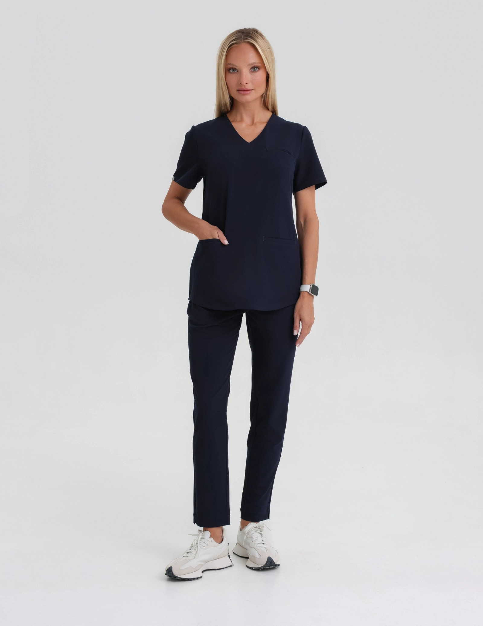 Women’s Scrub Top Grace - DARK NAVY Women’s Scrub Top Grace - DARK NAVY