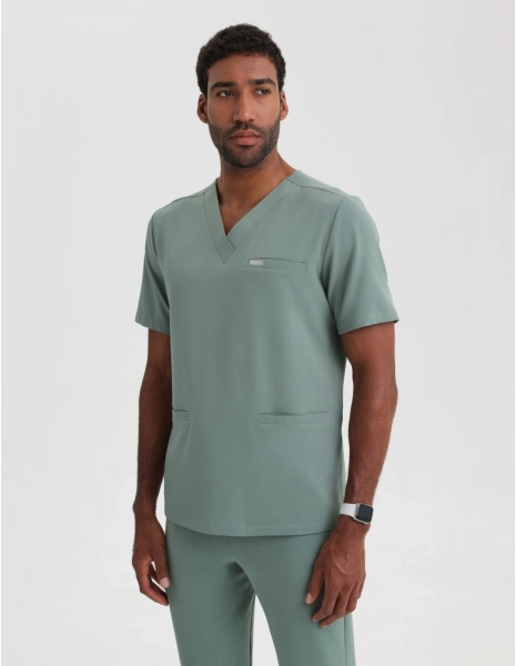 Scrub Top Birbal - DUSTY GREEN
