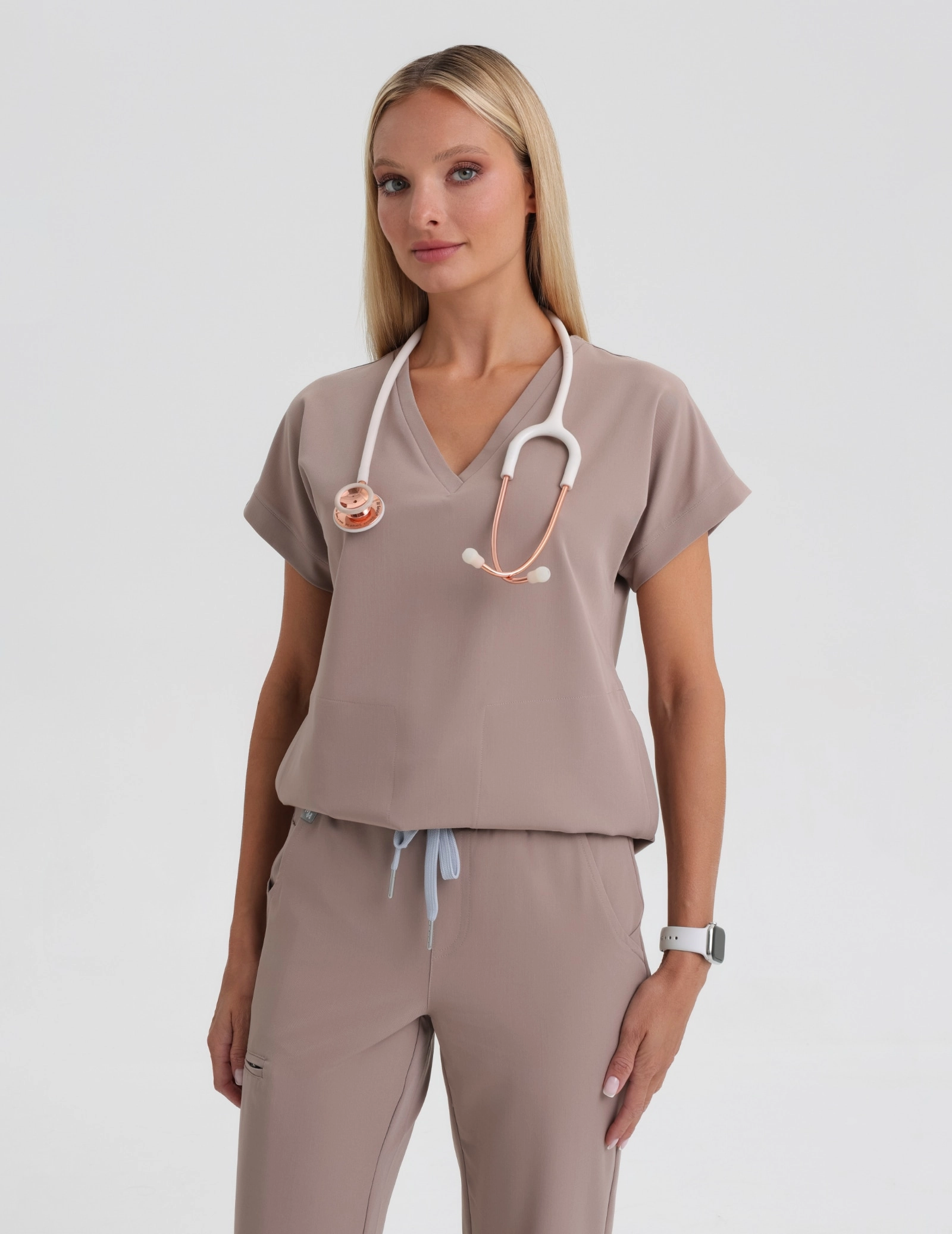 Kendall Scrub Top - BEIGE Kendall Scrub Top - BEIGE