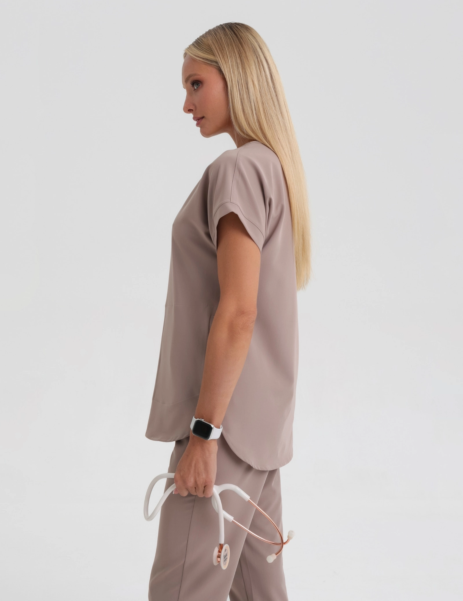 Kendall Scrub Top - BEIGE Kendall Scrub Top - BEIGE
