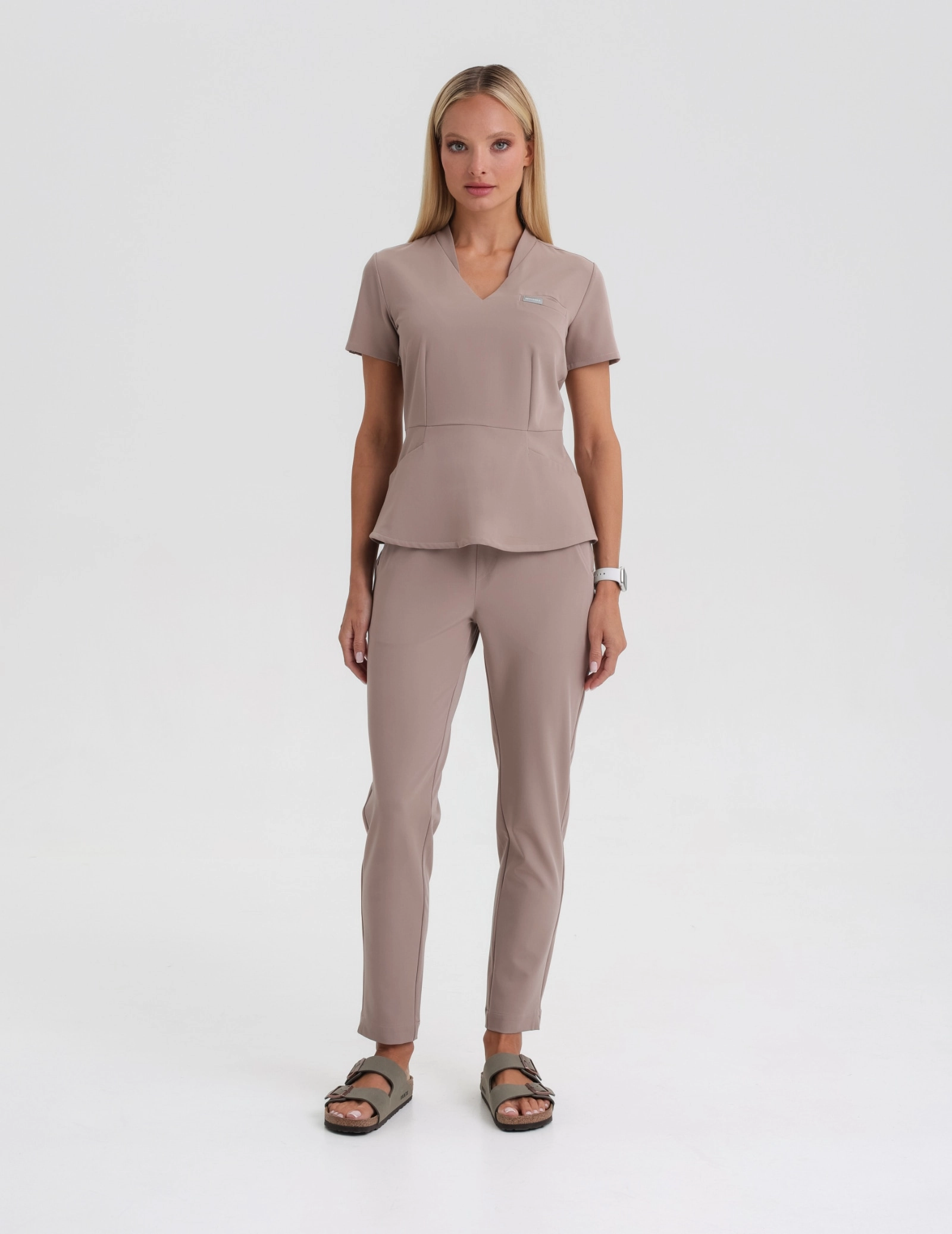 Women's Basic Scrub Pants - BEIGE Women's Basic Scrub Pants - BEIGE