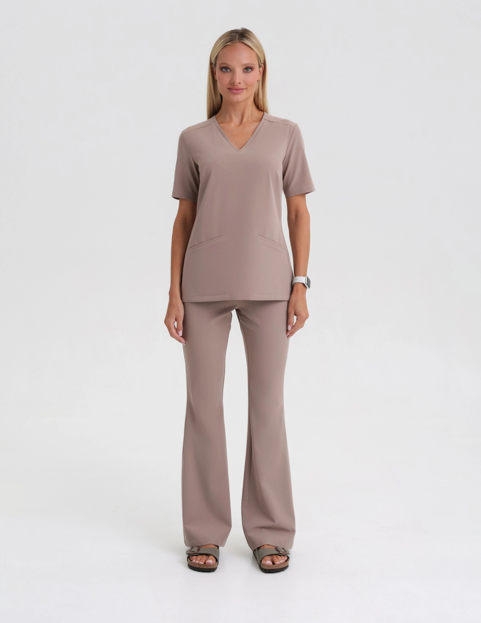 Medical Scrub Top Casy- BEIGE