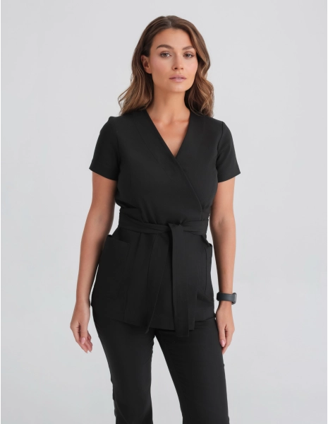 Medical Scrub Top Tie-Back...