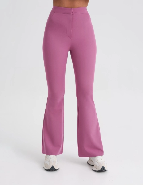 Women's Medical Scrub Pants Flare - BERRY SHAKE
