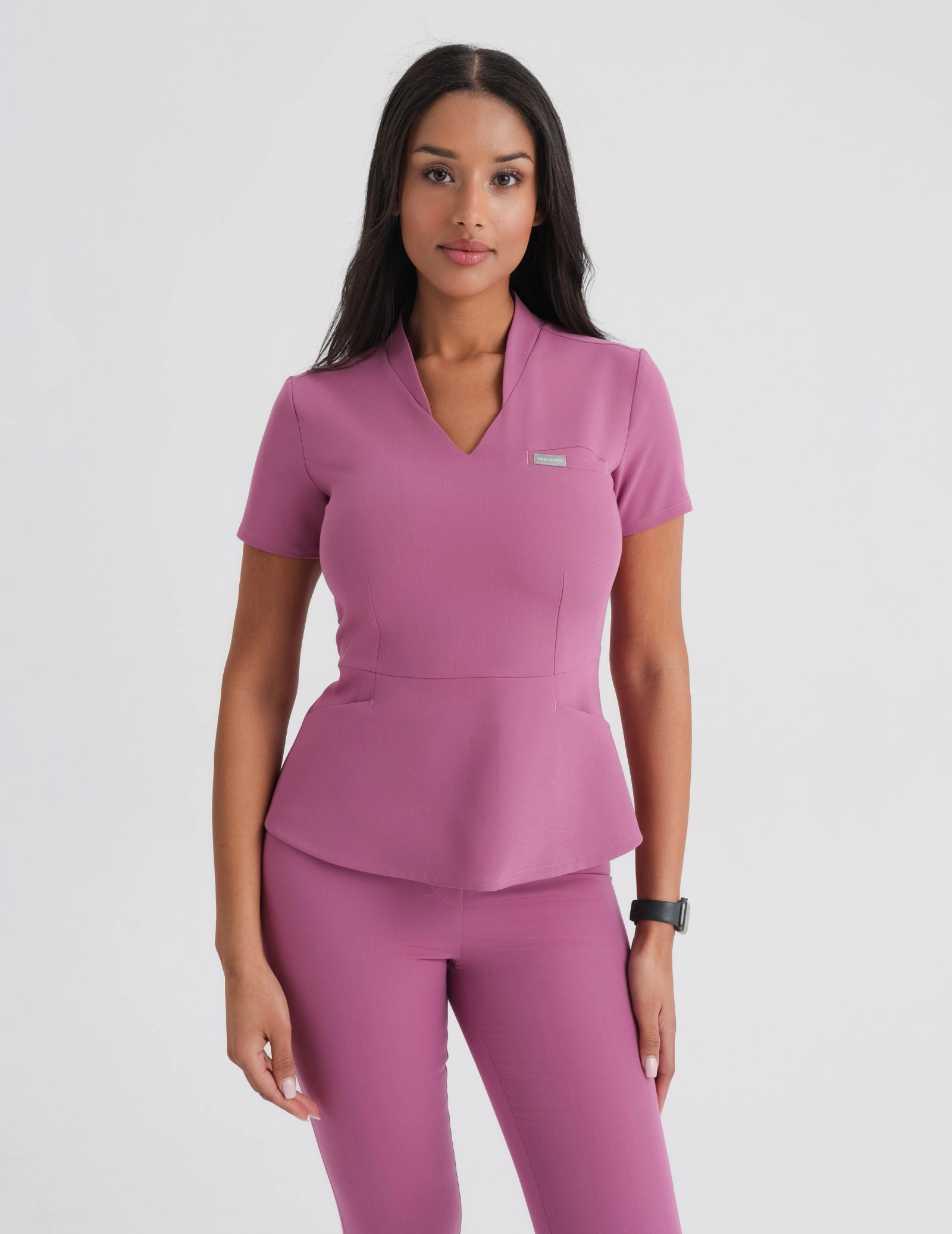 Medical Scrub Top Kori - BERRY SHAKE