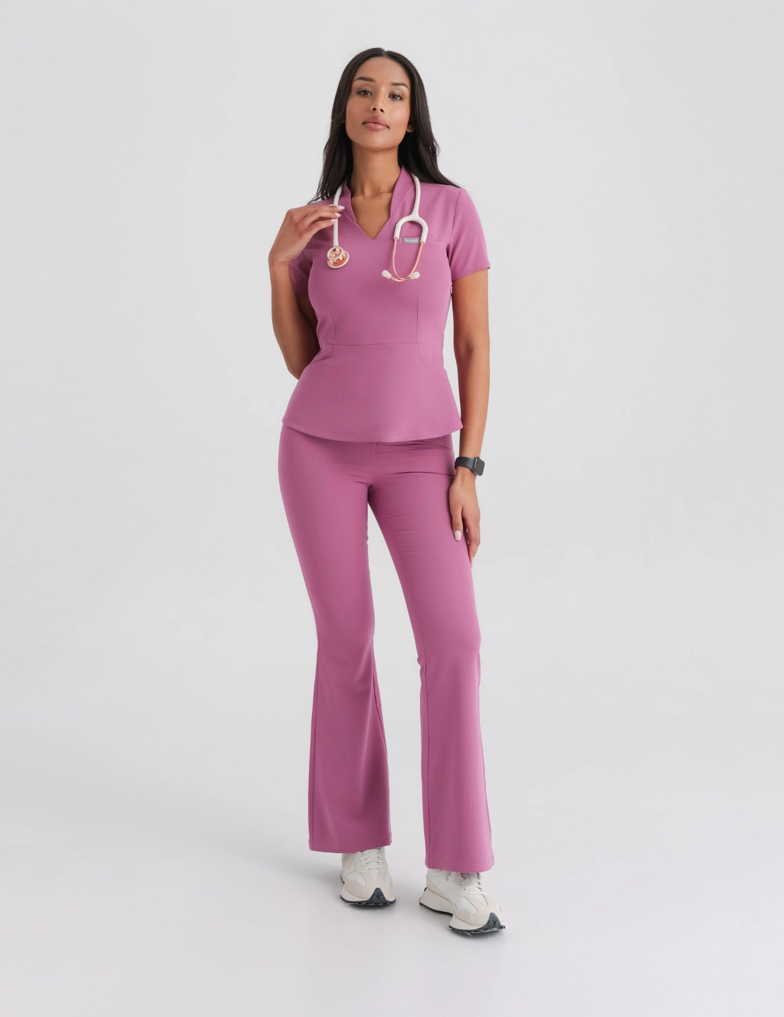 Medical Scrub Top Kori - BERRY SHAKE