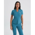 Medical Scrub Top Kori - OCEAN BLUE