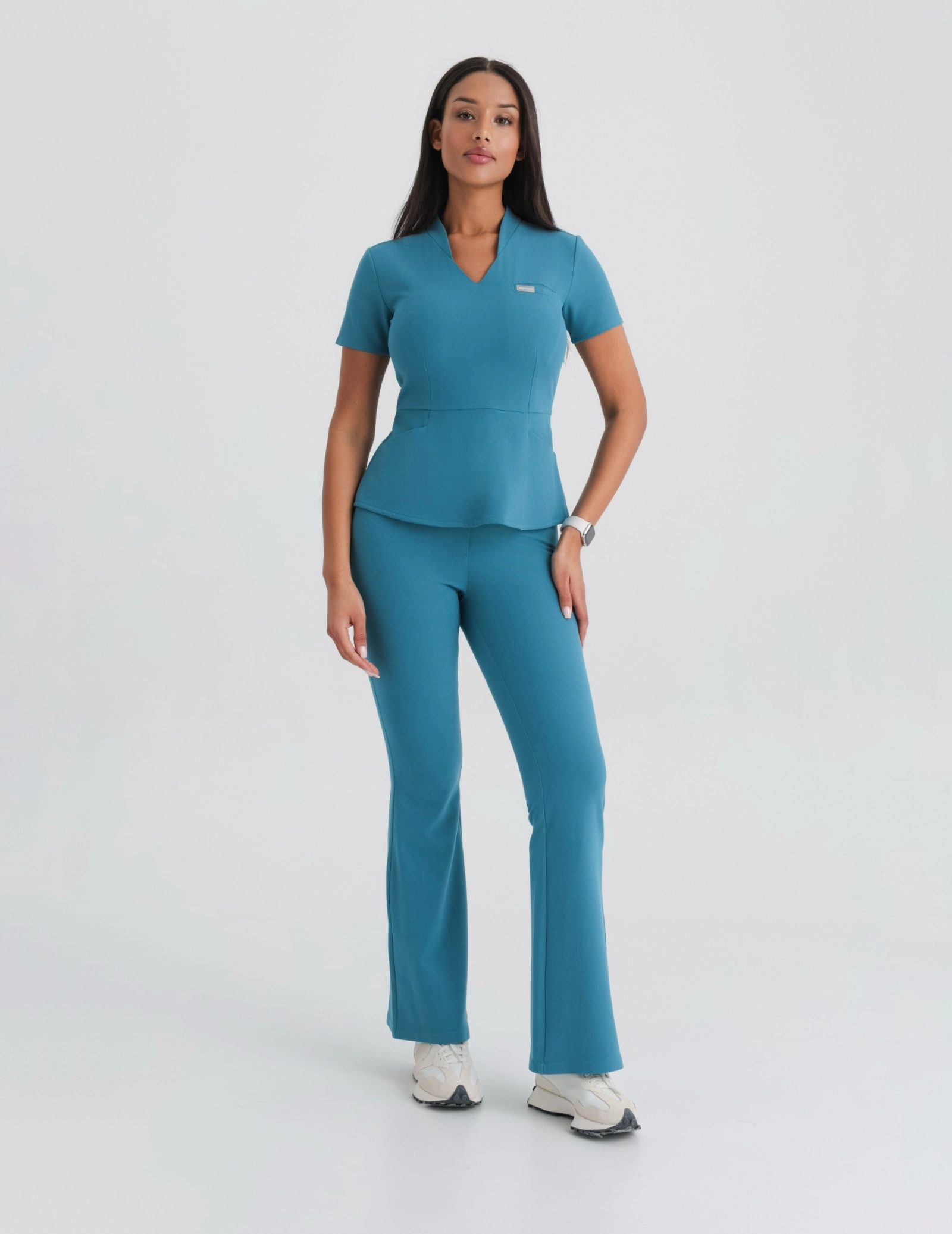 Medical Scrub Top Kori - OCEAN BLUE