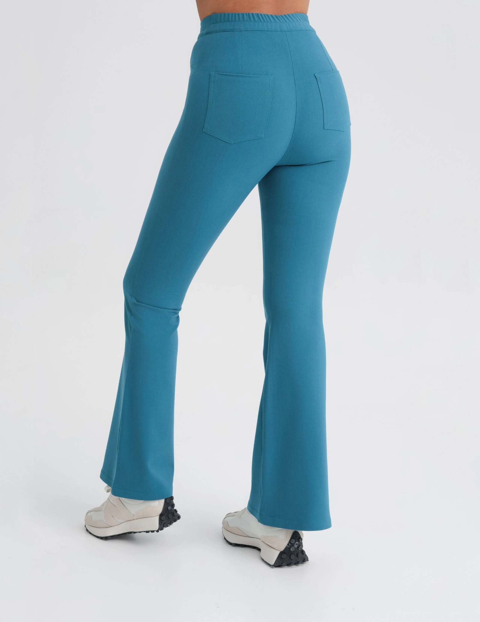 Women's Medical Scrub Pants Flare - OCEAN BLUE