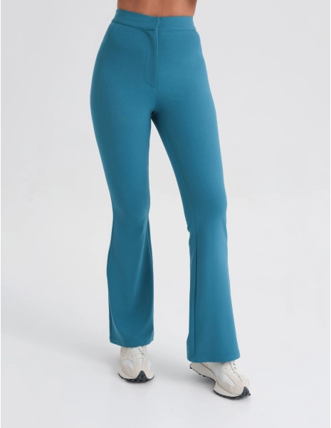 Women's Medical Scrub Pants Flare - OCEAN BLUE