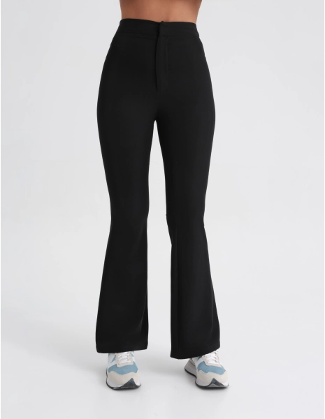 Women's Medical Scrub Pants Flare - BLACK