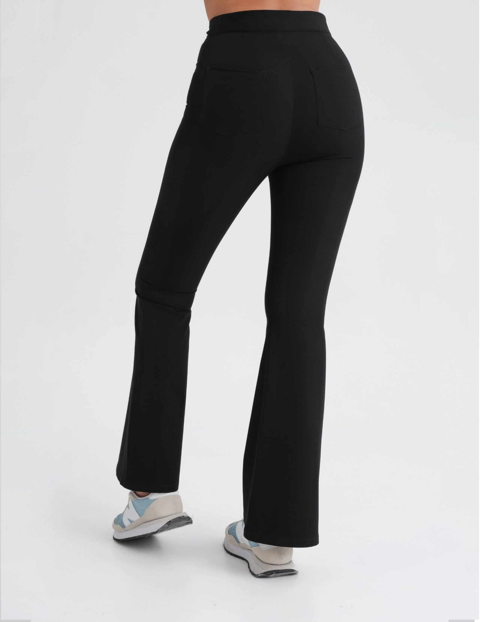 Women's Medical Scrub Pants Flare - BLACK
