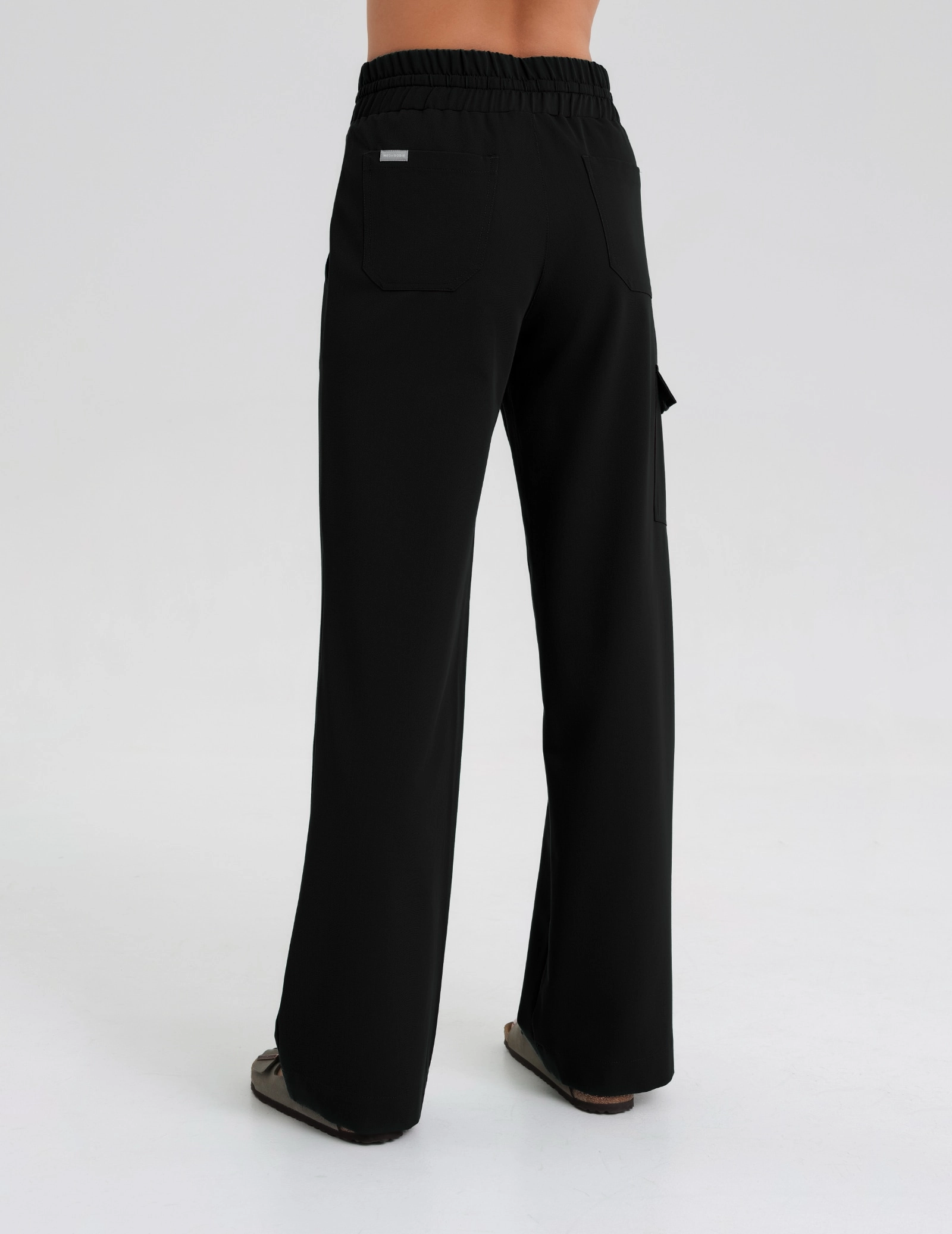 Women's Medical Scrub Pants Yoga - BLACK