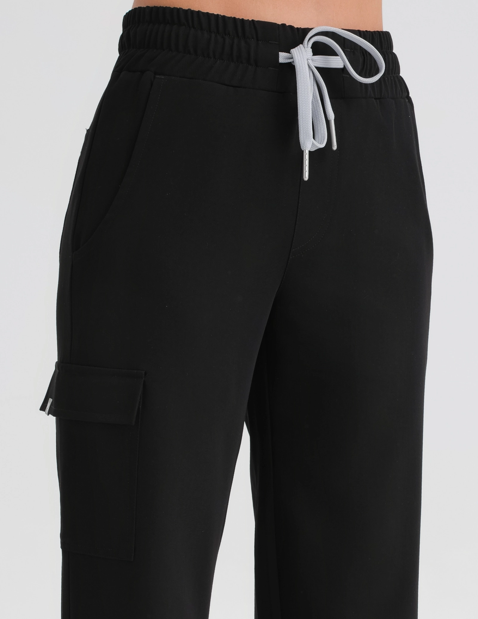 Women's Medical Scrub Pants Yoga - BLACK