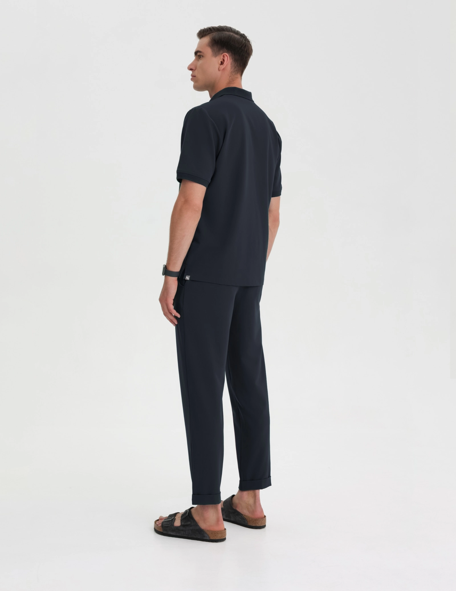 Men's Medical Polo Scrub Top - MIDNIGHT BLUE Men's Medical Polo Scrub Top - MIDNIGHT BLUE