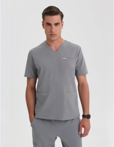 Men's Birbal Scrub Top - SHARK GRAY