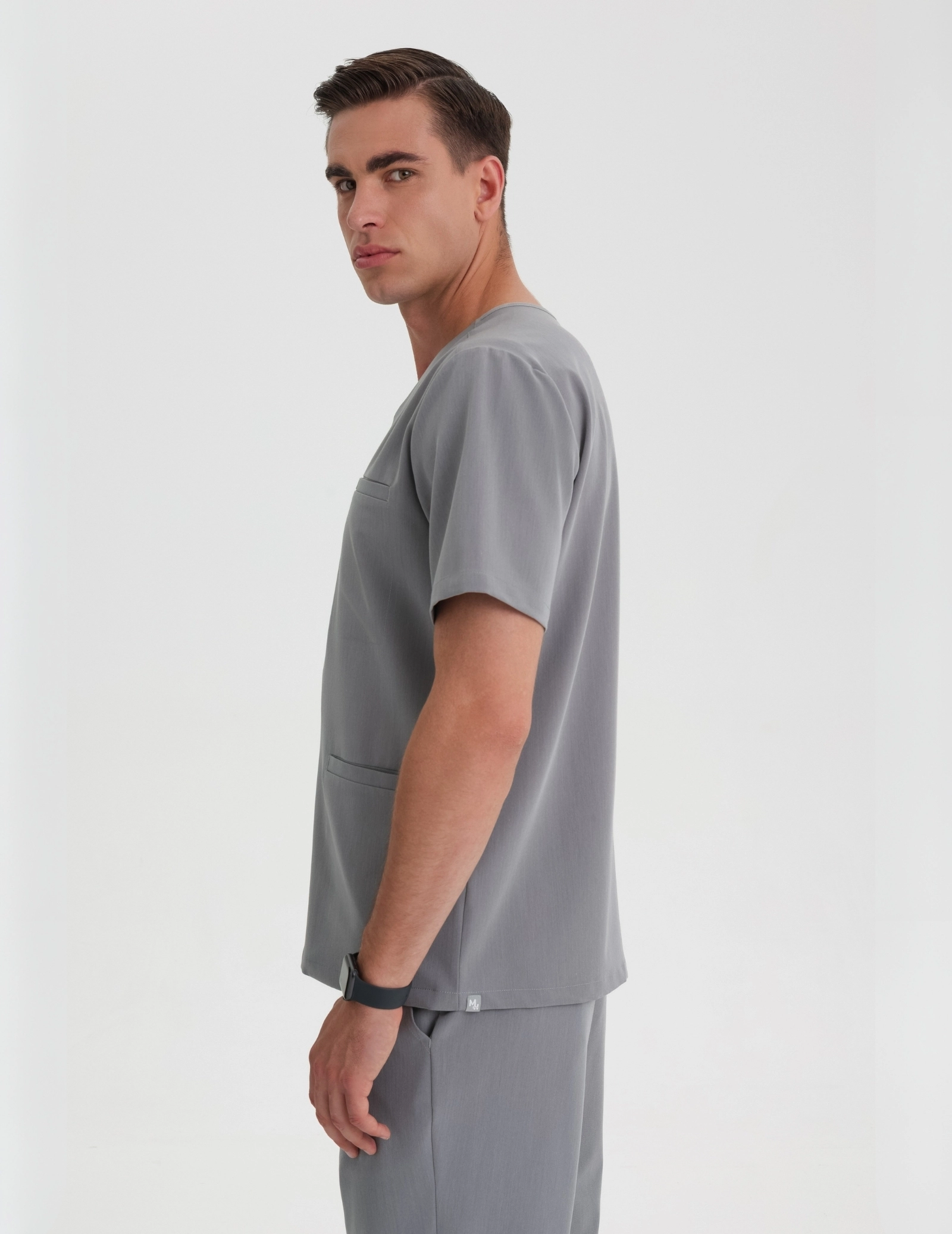 Men's Birbal Scrub Top - SHARK GRAY Men's Birbal Scrub Top - SHARK GRAY