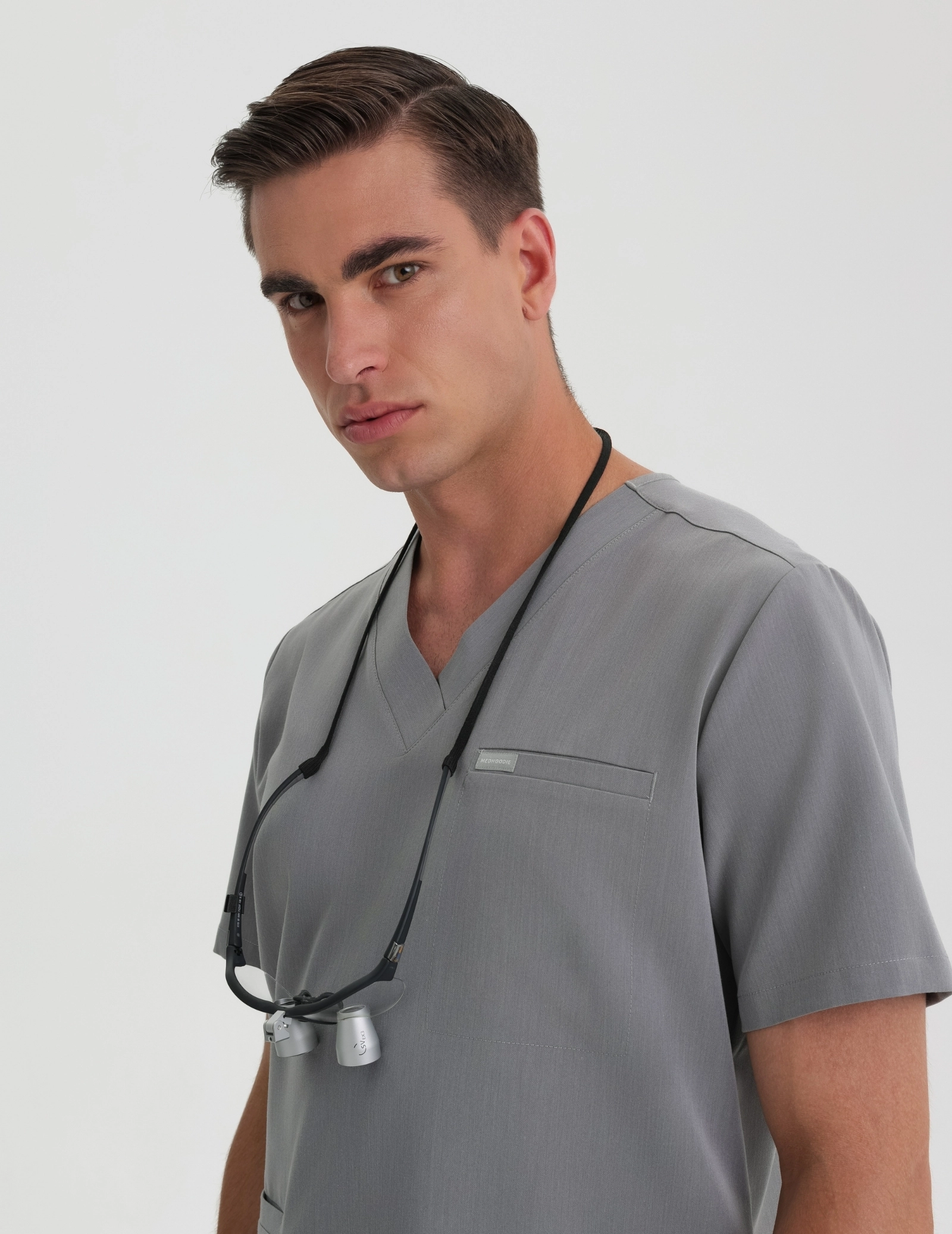 Men's Birbal Scrub Top - SHARK GRAY Men's Birbal Scrub Top - SHARK GRAY