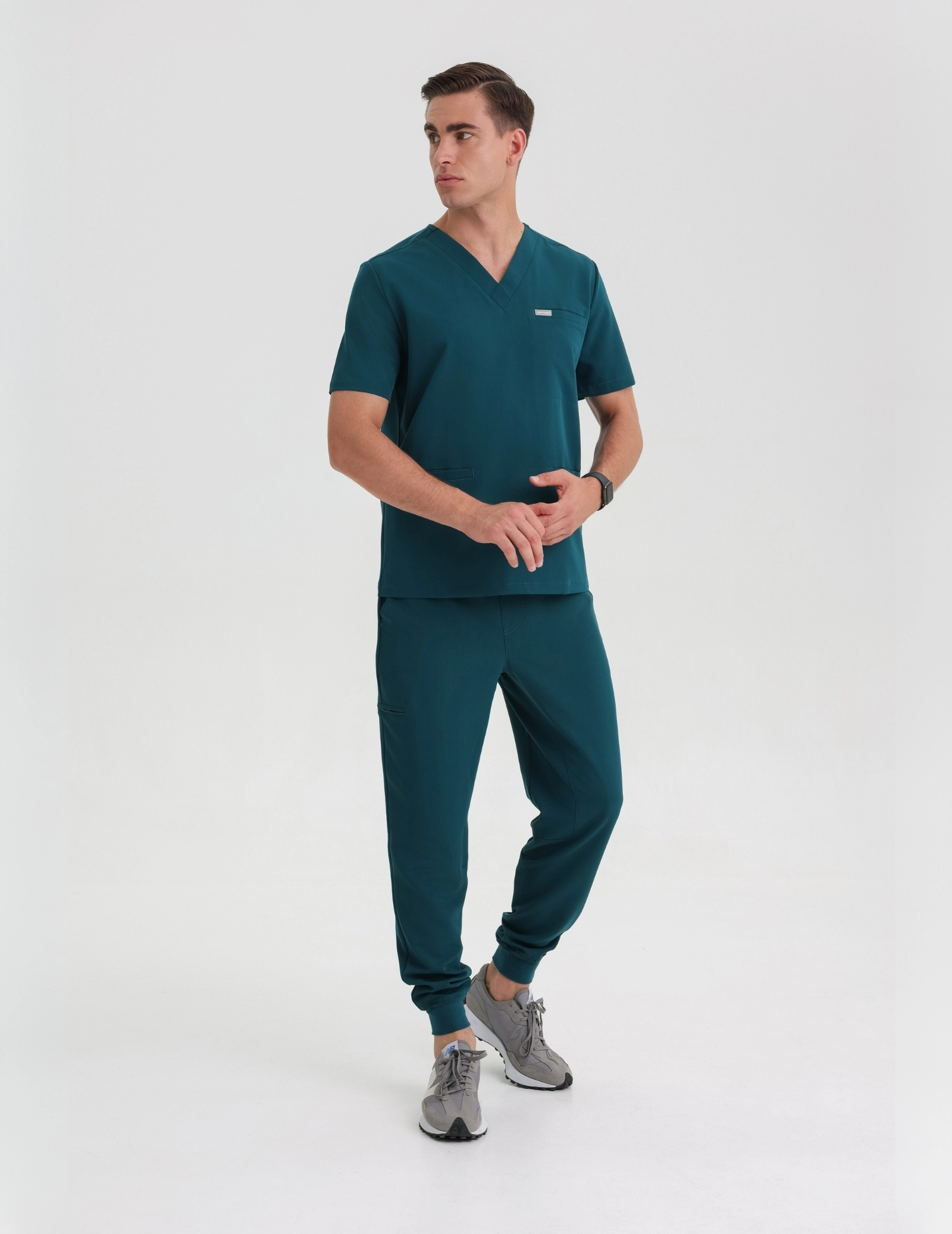 Men's Jogger Scrub Pants - Deep Green