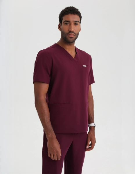 Scrub Top Birbal - BURGUNDY