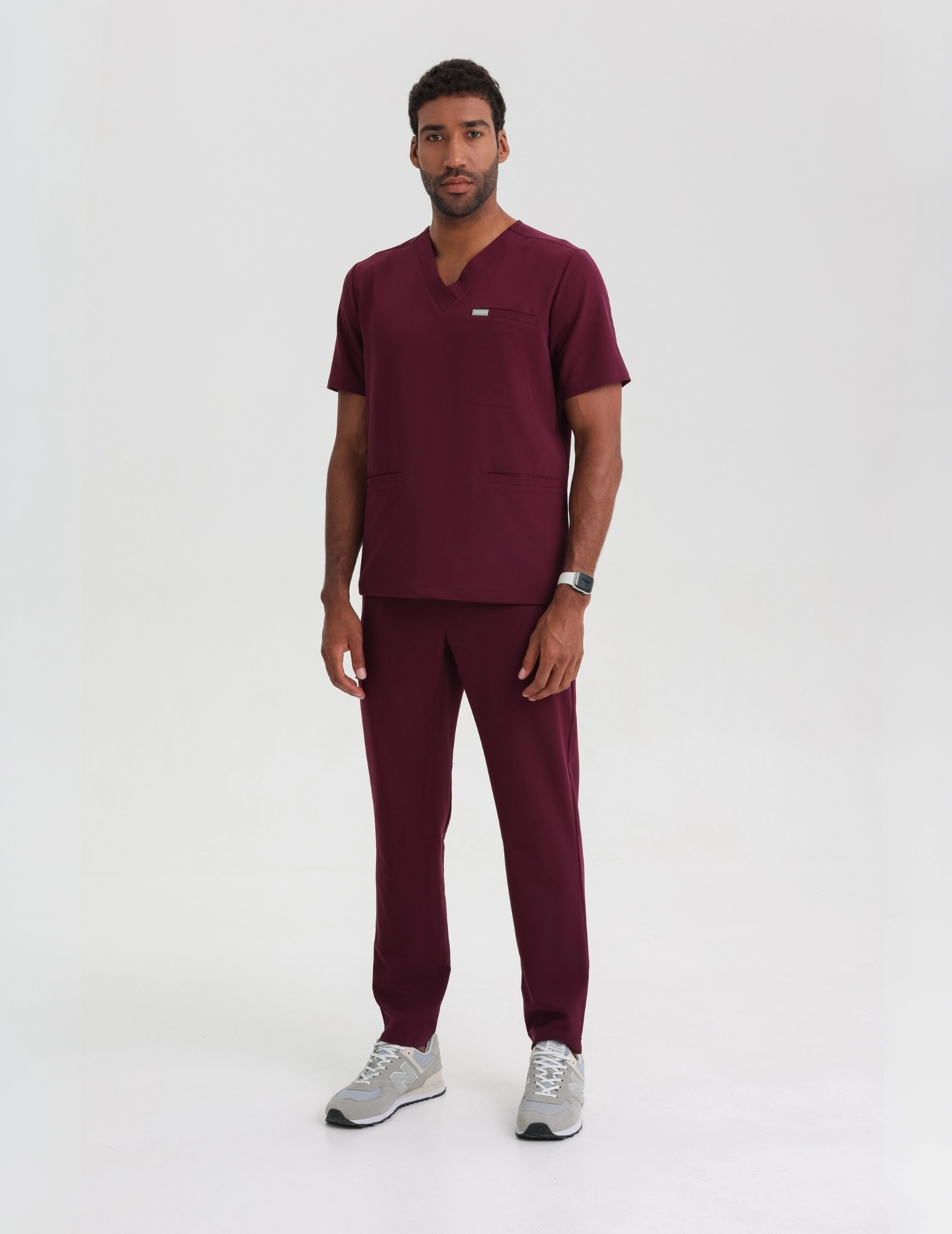 Scrub Top Birbal - BURGUNDY