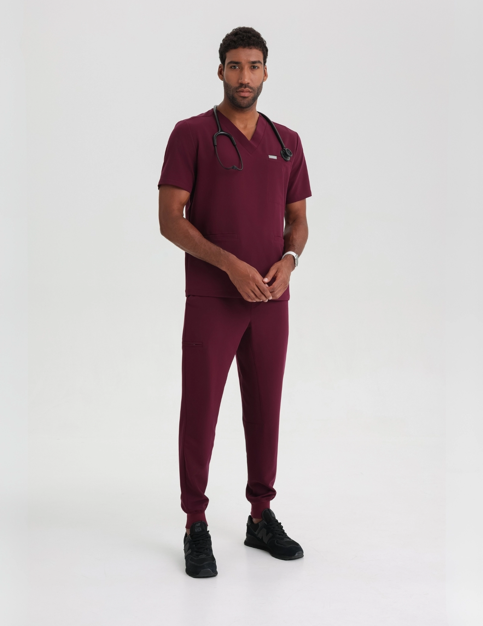 Men's Joggers Pants - BURGUNDY
