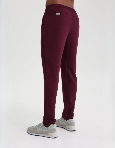 Men's Basic Pants - BURGUNDY