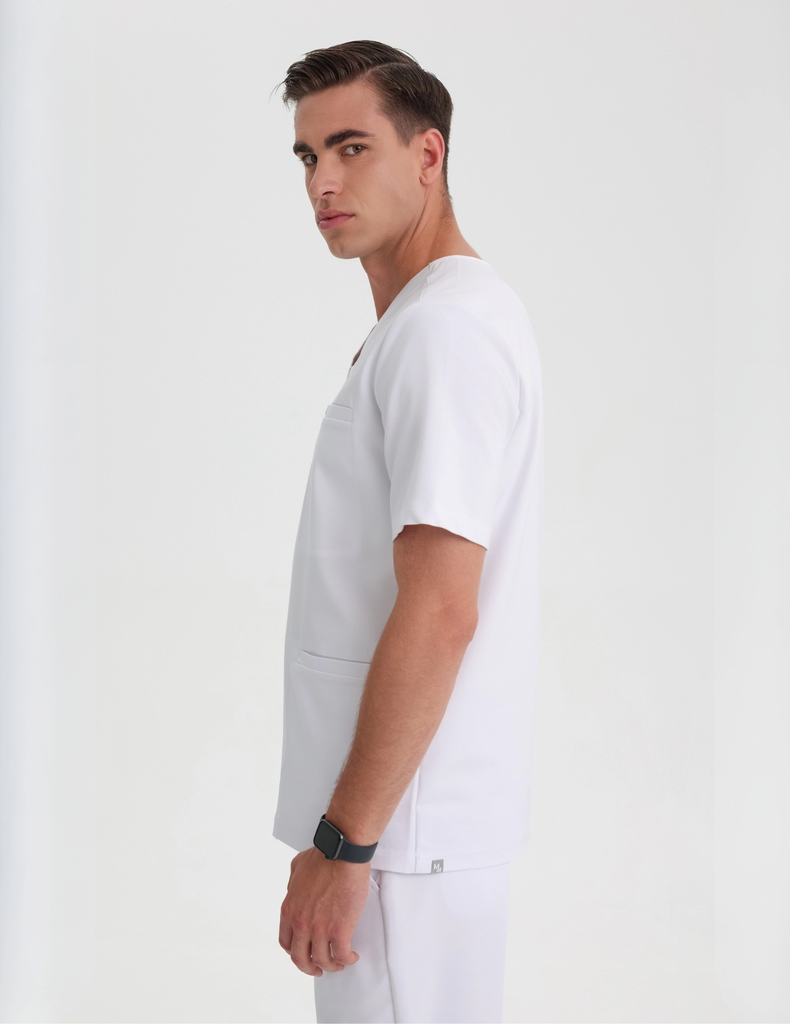Scrub Top Birbal - White
