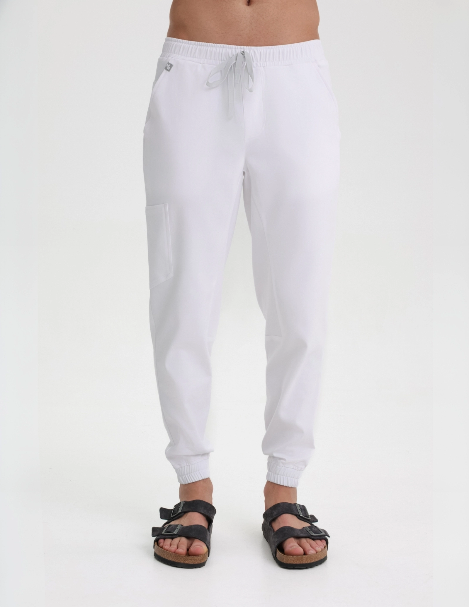Men's Joggers - White Men's Joggers - White