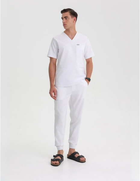 Men's Joggers - White