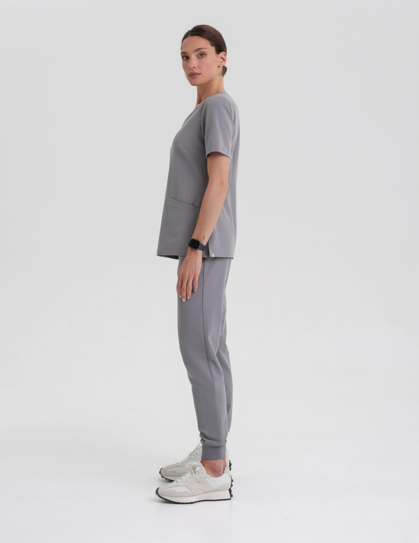 Medical Scrub Top Casy - SHARK GRAY