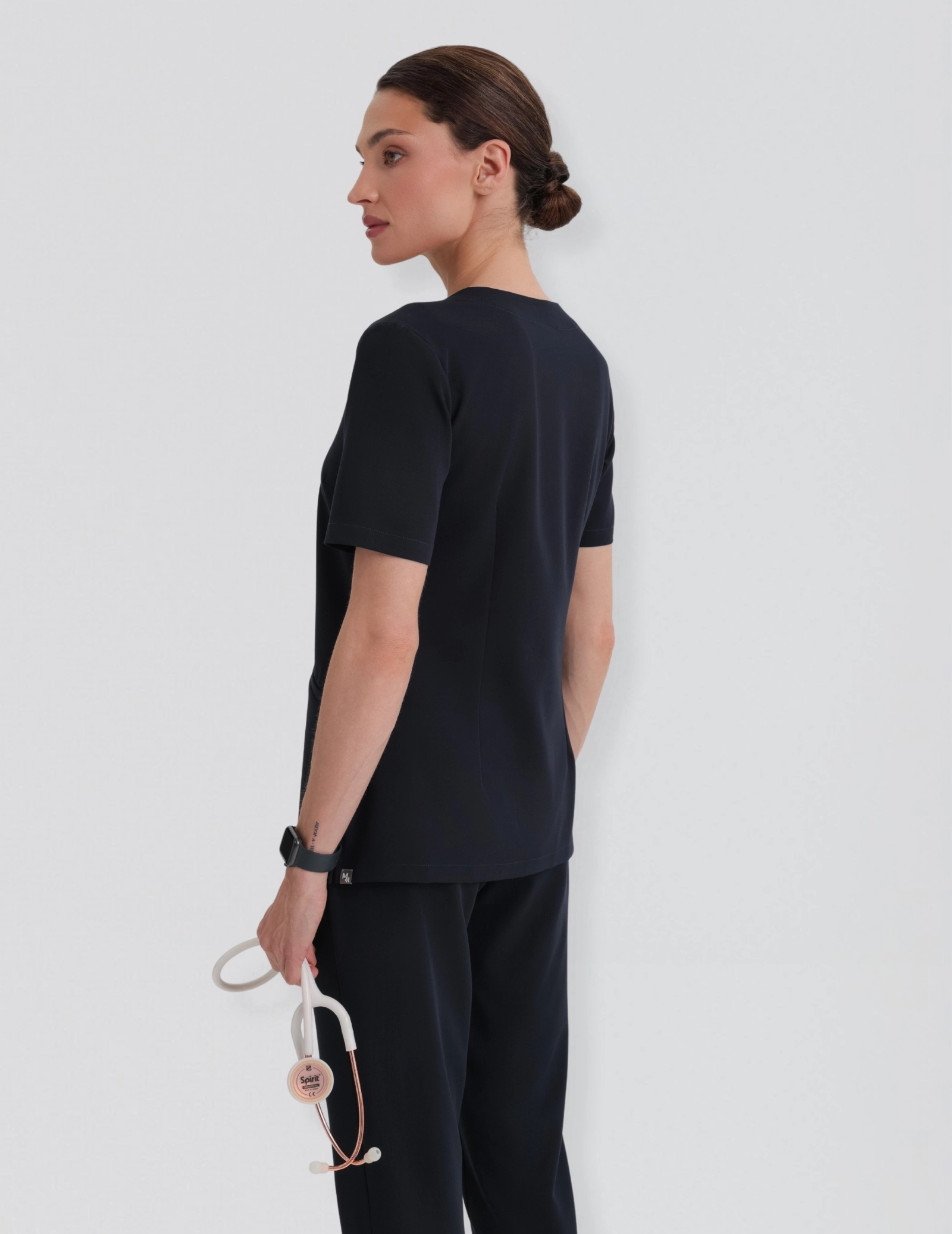 Medical Scrub Top Casy - MIDNIGHT BLUE