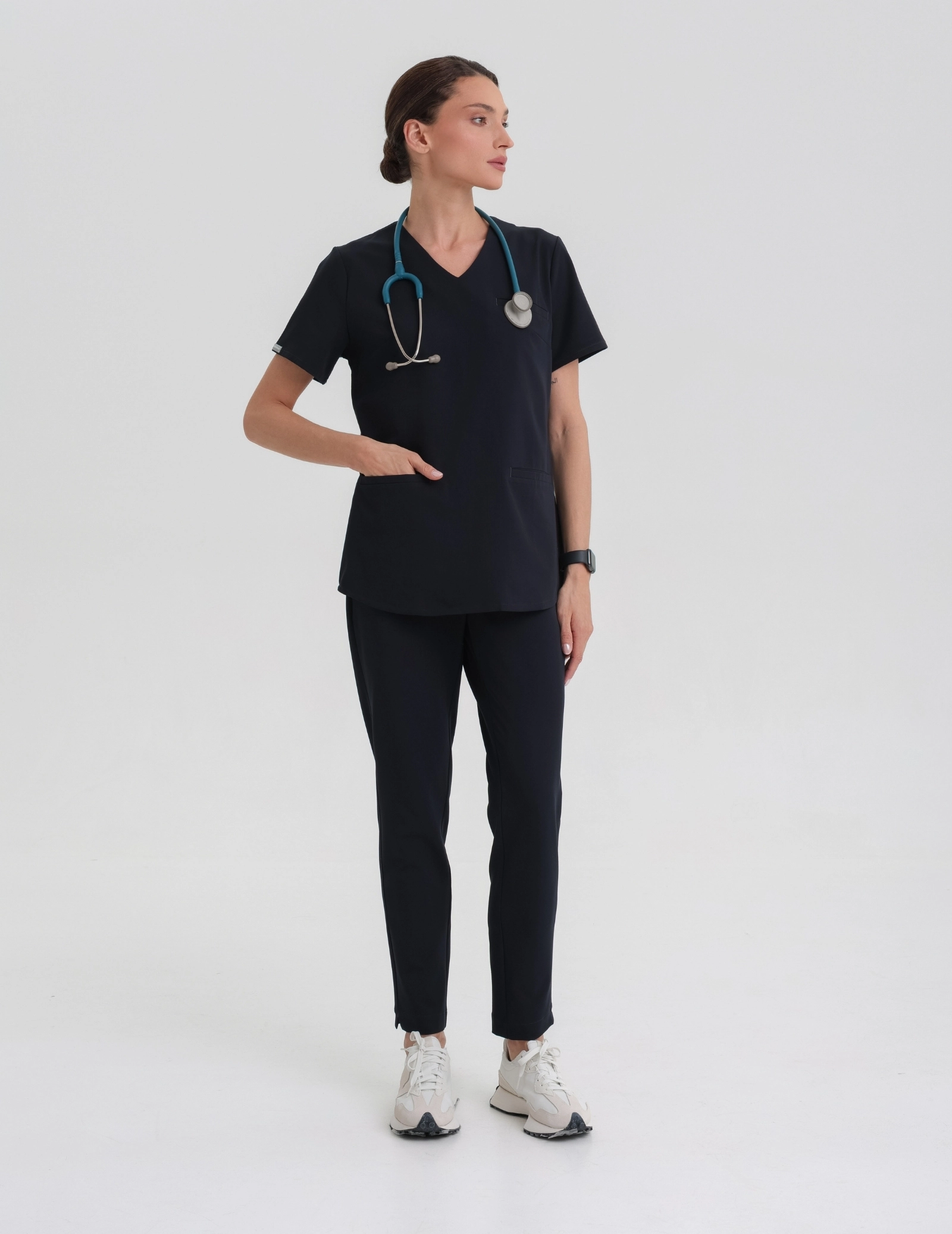 Scrub Tops - Grace Midnight Blue Scrub Tops - Grace Midnight Blue