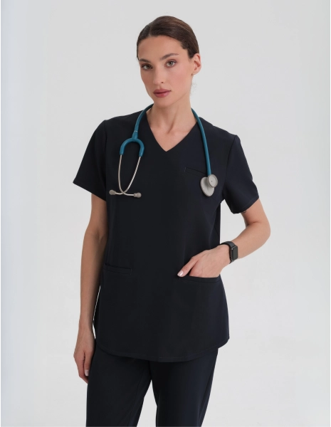 Scrub Tops - Grace Midnight Blue