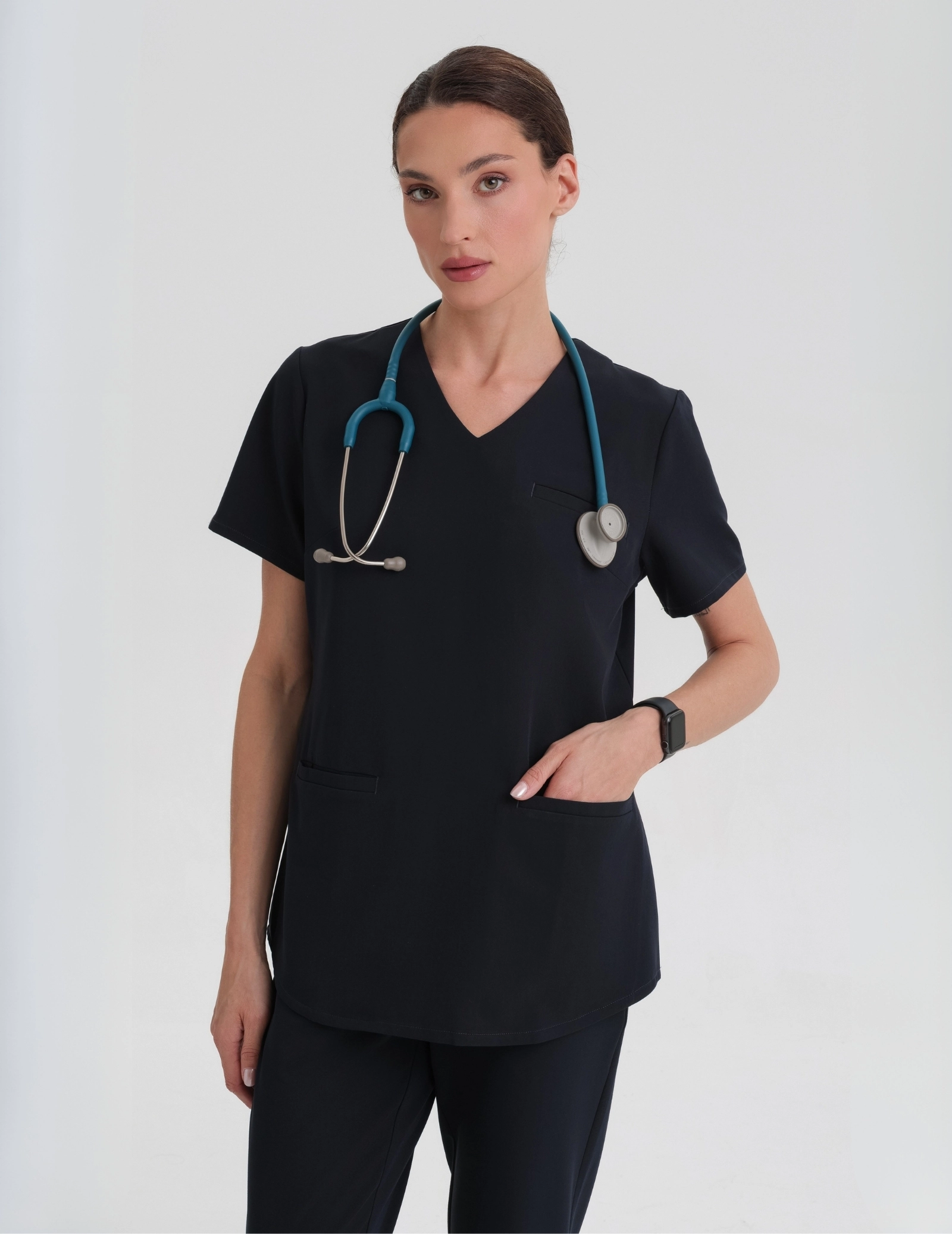 Scrub Tops - Grace Midnight Blue Scrub Tops - Grace Midnight Blue