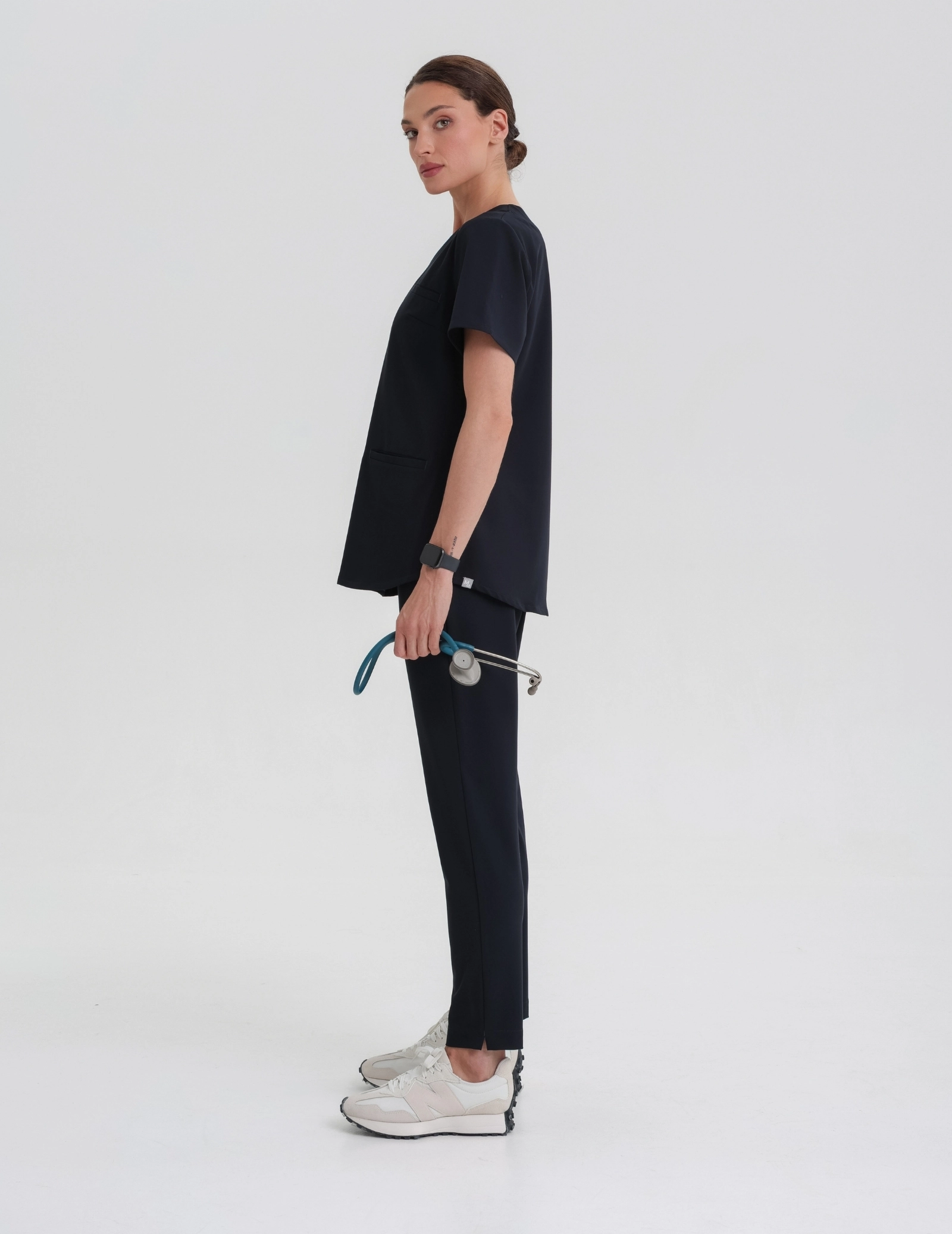 Women's Basic Scrub Pants - MIDNIGHT BLUE