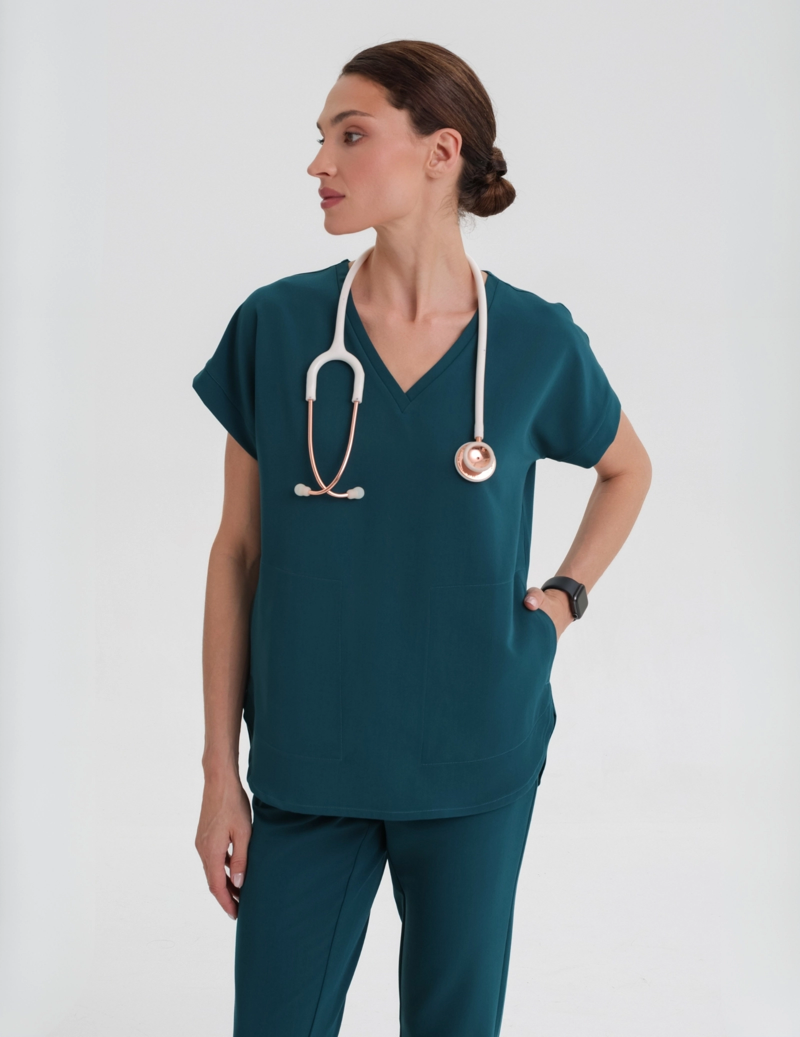 Scrub Top Kendall - DEEP GREEN