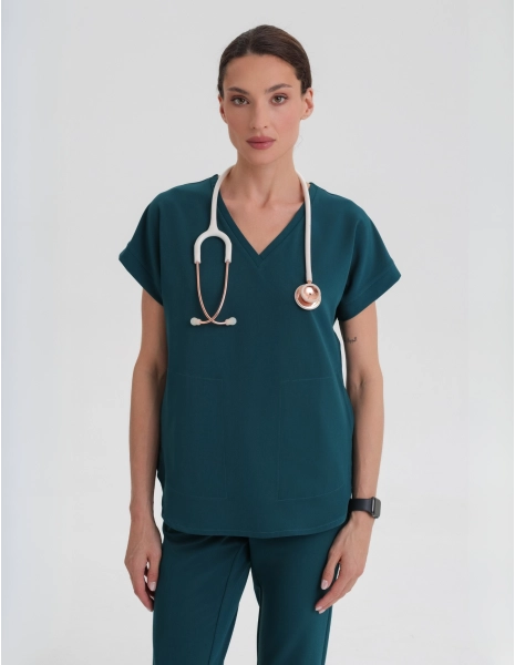 Scrub Top Kendall - DEEP GREEN