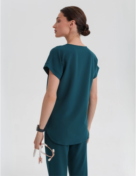 Scrub Top Kendall - DEEP GREEN