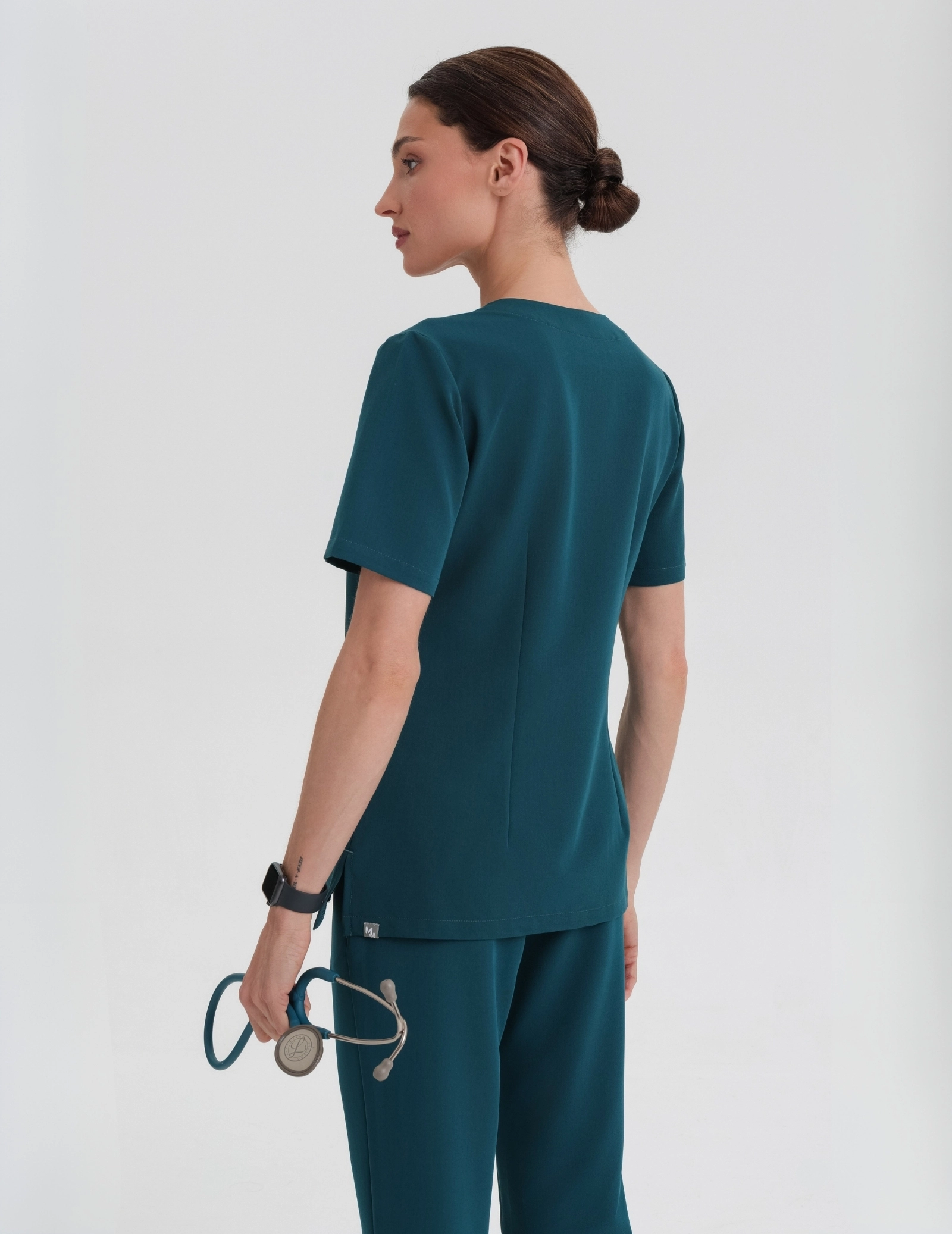 Medical Scrub Top Casy - DEEP GREEN Medical Scrub Top Casy - DEEP GREEN